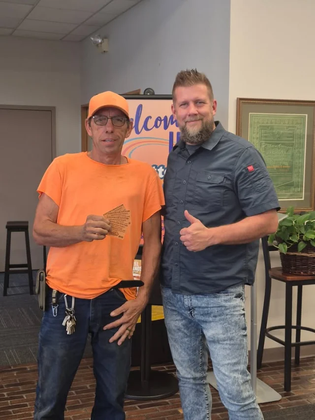 🎉 Congratulations to Andy Swentko, the winner of our Fayette County Fair ticket giveaway! 🎡🎟️

Pictured with Rick from Discover Fayette PA, Andy stopped by to pick up his tickets after being selected as the winner of our giveaway. Andy's answer to the question, "What's the ONE food you absolutely have to get at the Fayette County Fair?" earned him the prize!

A special thank you to A1 Porta Johns for generously providing the fair tickets for this giveaway.

We hope you have a fantastic time at the Fayette County Fair, Andy! Thank you to everyone who entered and shared your favorite fair food traditions.

As always, don't forget to go out and Discover Fayette!