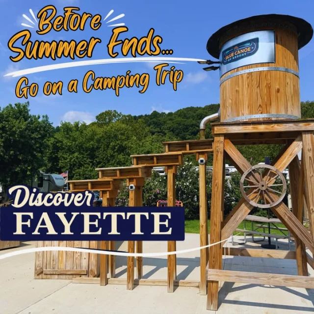 Get the family together for a nice camping trip, or even a quick day trip in your own back yard! 

The Blue Canoe RV Resort is one of many incredible camping destinations in our beautiful county.

Be sure to Discover Fayette before summer ends!

#discoverfayettepa #camping #riverview #ConnellsvillePA #beforesummerends